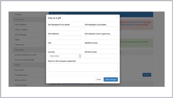 YEM Bids Ship As Gift